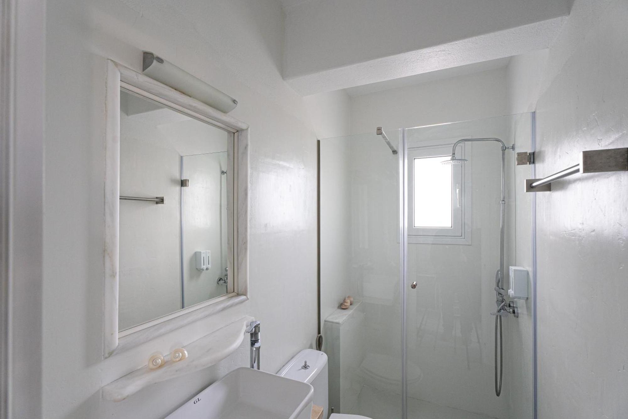 Pure White 1Bd House With Amazing Sea Views In Naousa Esterno foto